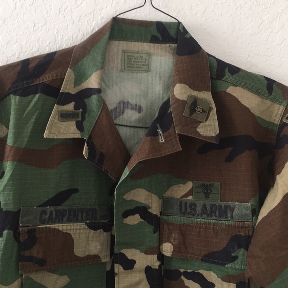 Men U.S. ARMY JACKET SIZE MEDIUM LONG - Picture 2 of 8